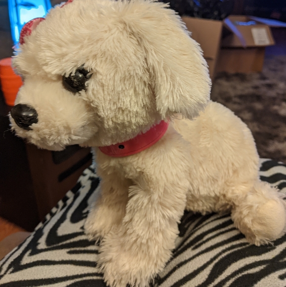 BARBIE Dog Glam Girl Plush Working Interactive Dog Light Up collar Just Play - Picture 7 of 12